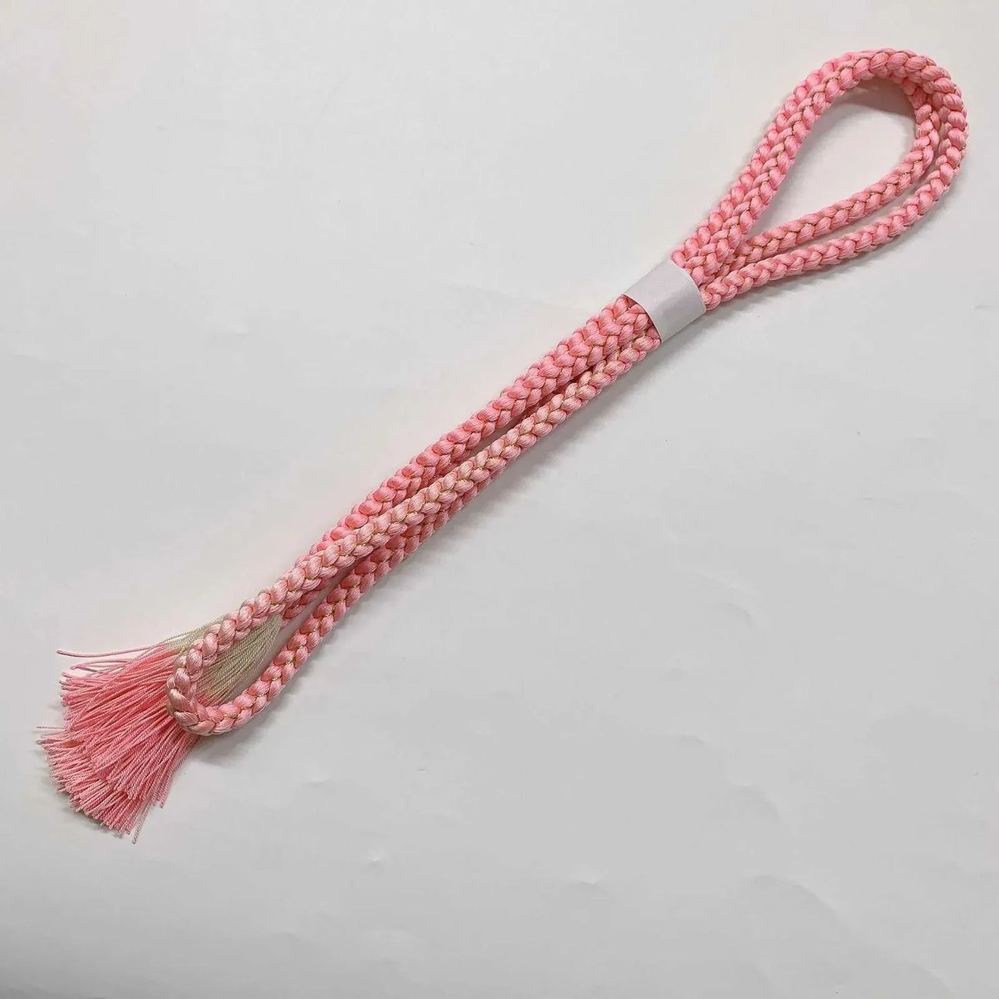 6393# Japanese Kimono Accessory Obiage and Obijime 2-piece Set Silk Shibori