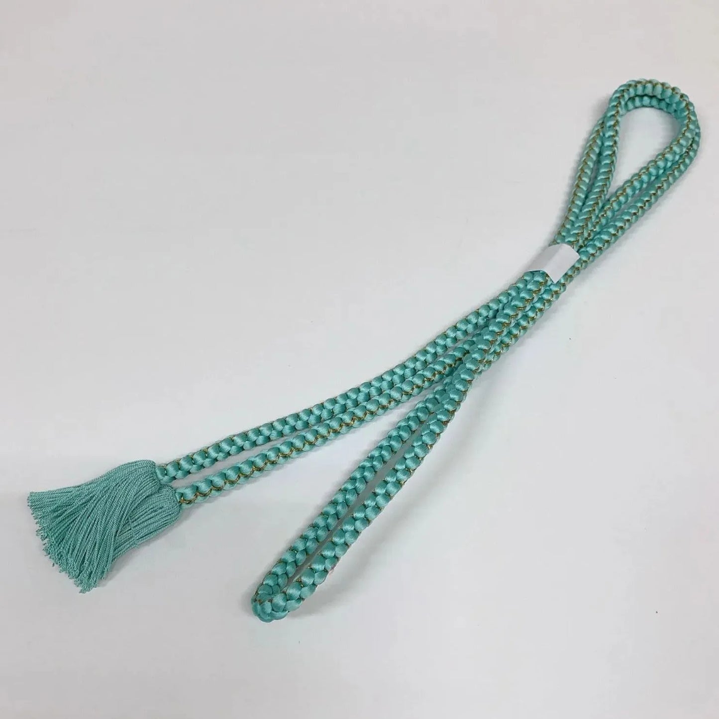 6395# Japanese Kimono Accessory Obiage and Obijime 2-piece Set Silk Shibori