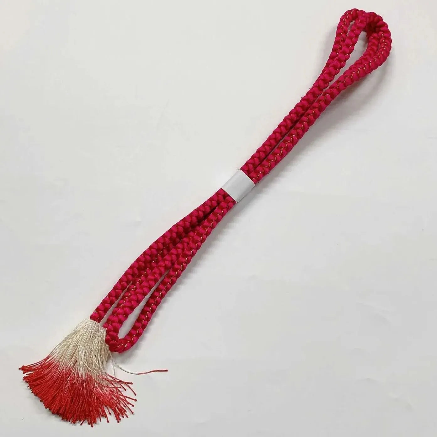 6396# Japanese Kimono Accessory Obiage and Obijime 2-piece Set Silk Shibori