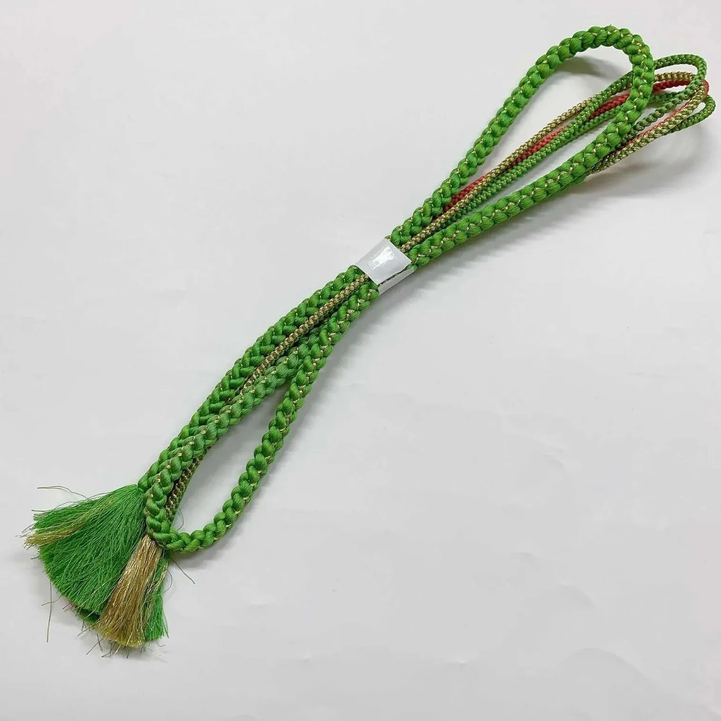 6402# Japanese Kimono Accessory Obiage and Obijime 2-piece Set Silk Shibori