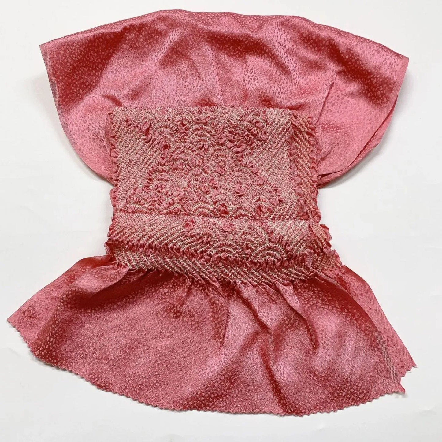 6404# Japanese Kimono Accessory Obiage and Obijime 2-piece Set Silk Shibori