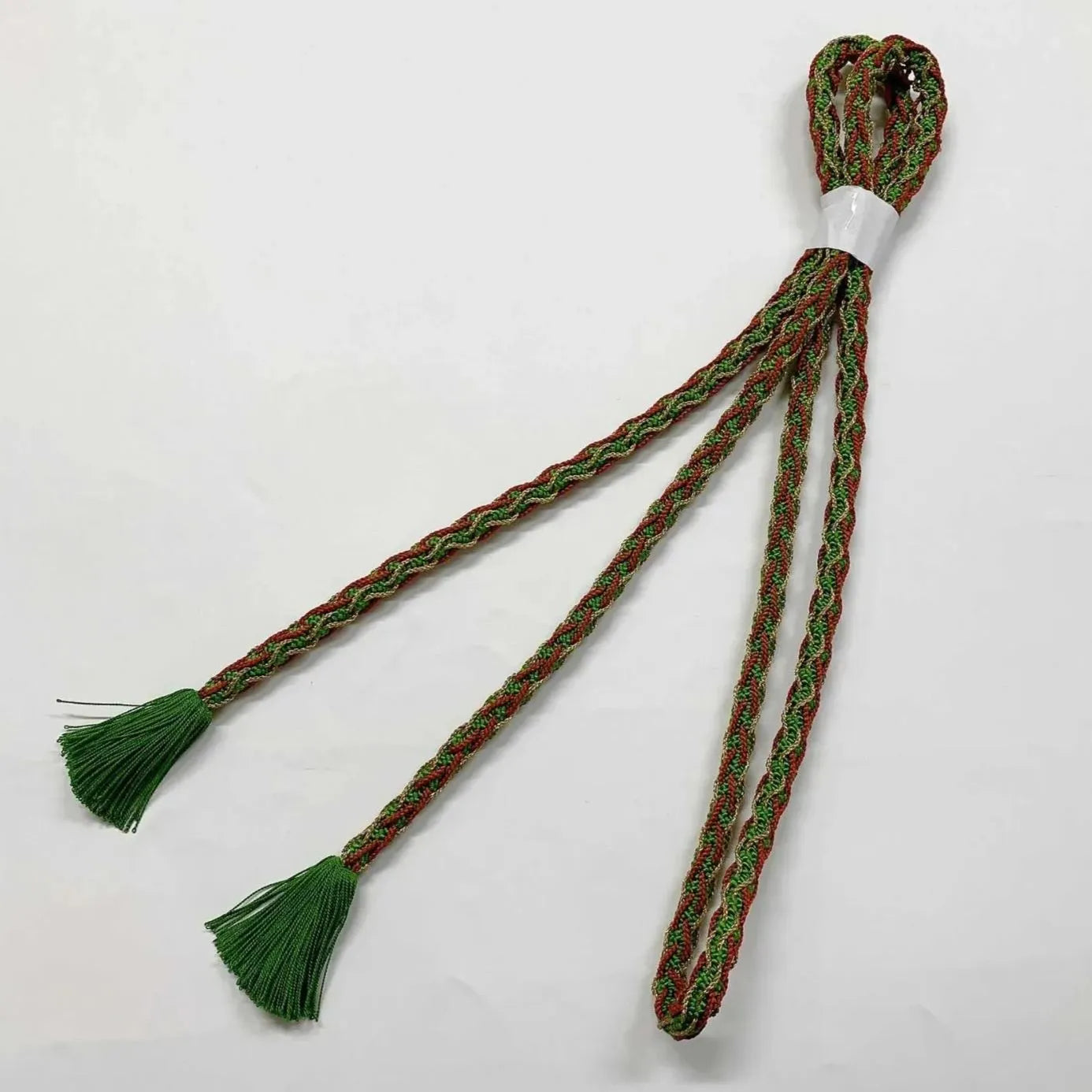 6410# Japanese Kimono Accessory Obiage and Obijime 2-piece Set Silk Shibori