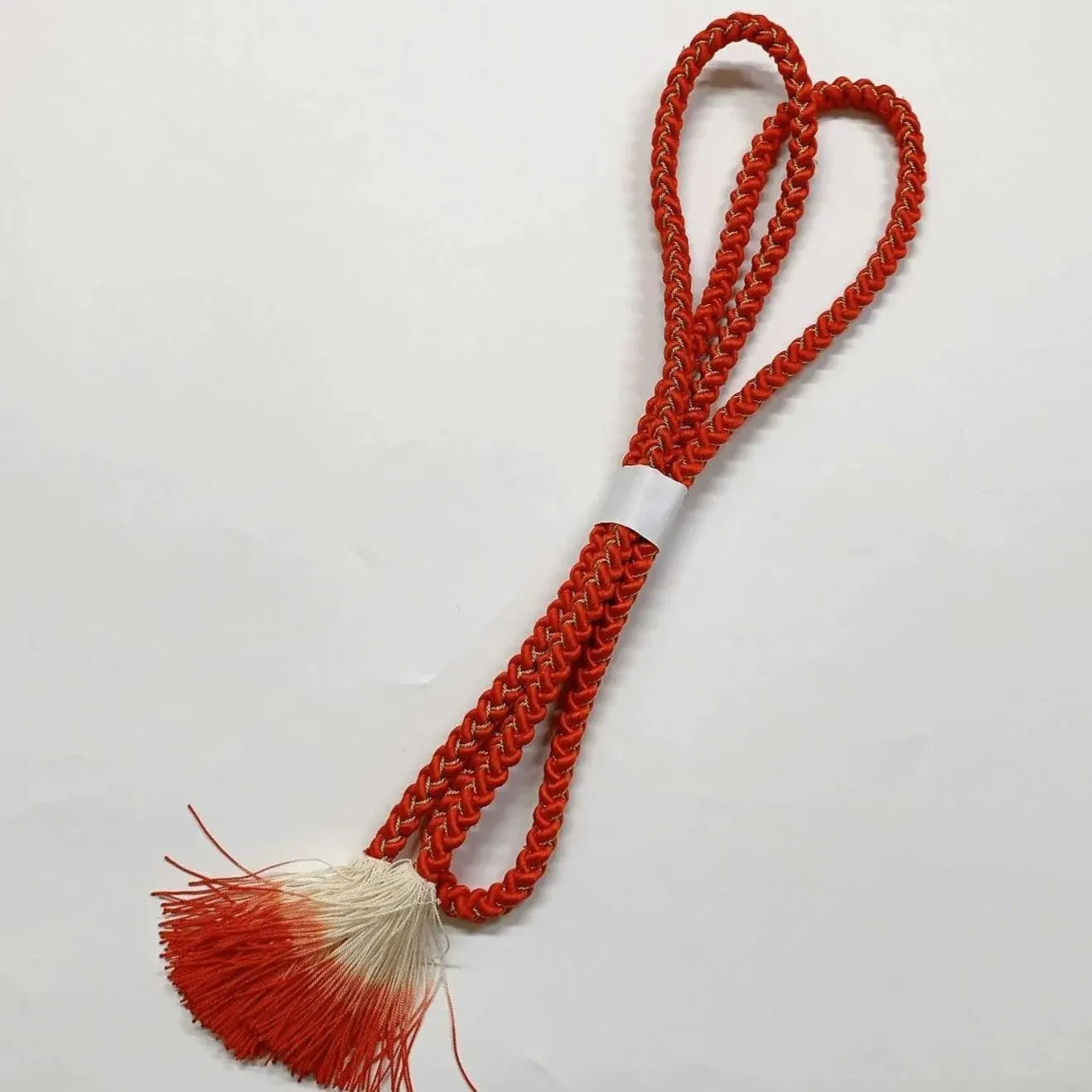 6412# Japanese Kimono Accessory Obiage and Obijime 2-piece Set Silk Shibori