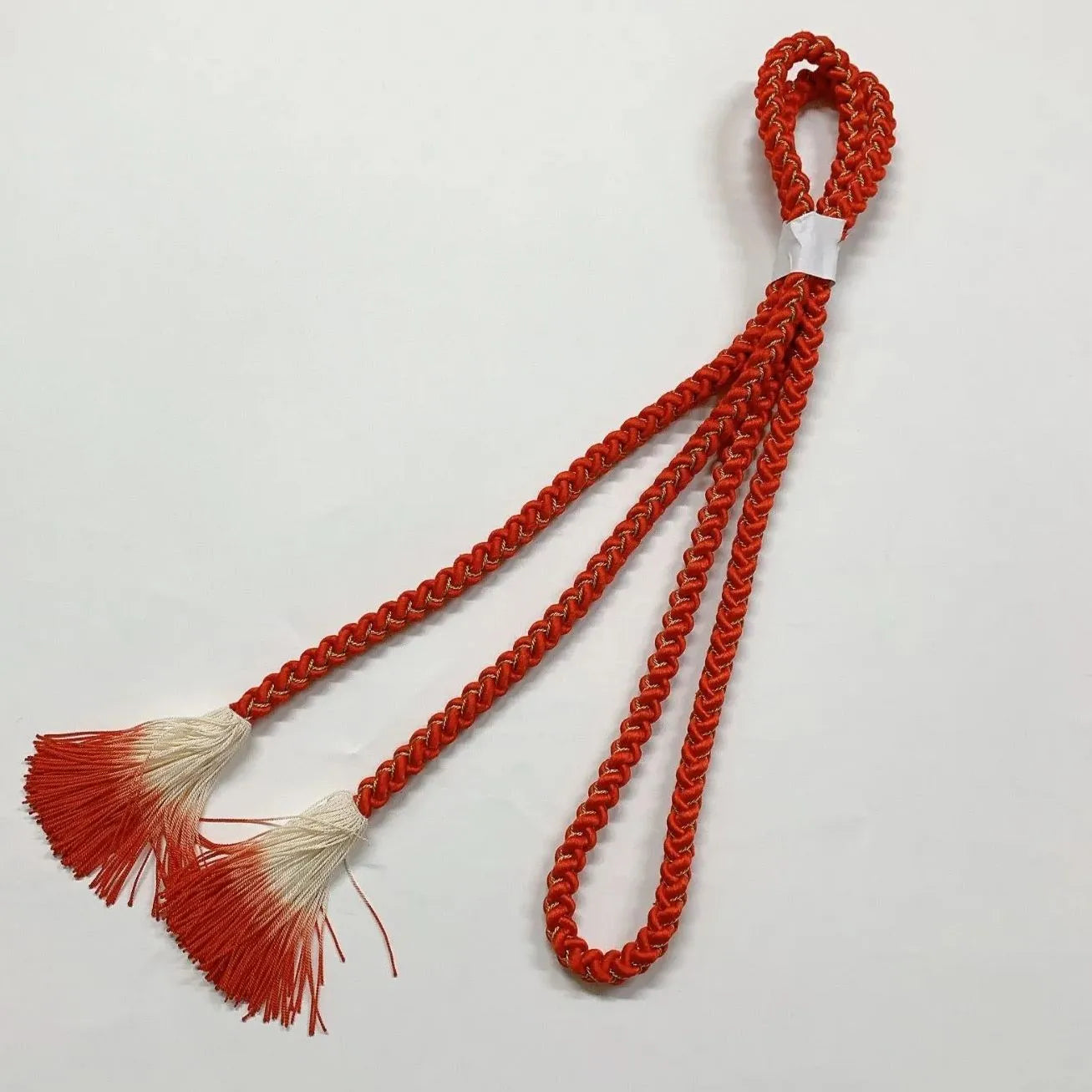 6412# Japanese Kimono Accessory Obiage and Obijime 2-piece Set Silk Shibori