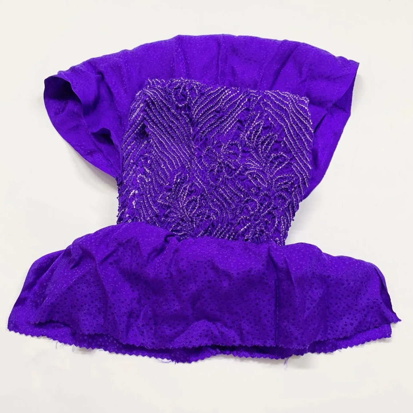 6413# Japanese Kimono Accessory Obiage and Obijime 2-piece Set Silk Shibori