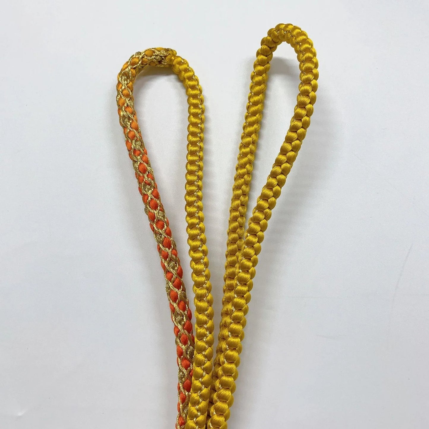 6415# Japanese Kimono Accessory Obiage and Obijime 2-piece Set Silk Shibori