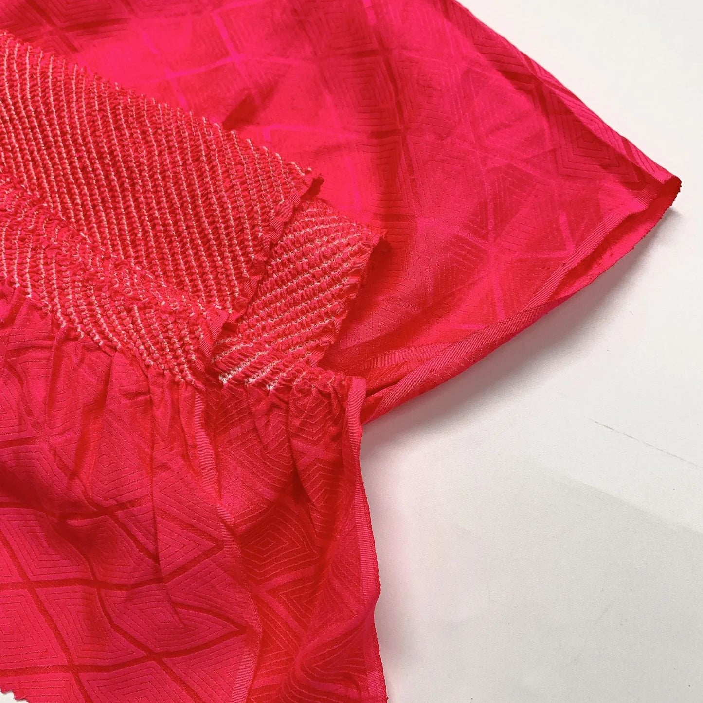 6419# Japanese Kimono Accessory Obiage and Obijime 2-piece Set Silk Shibori