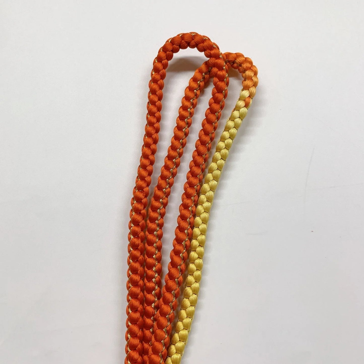 6420# Japanese Kimono Accessory Obiage and Obijime 2-piece Set Silk Shibori