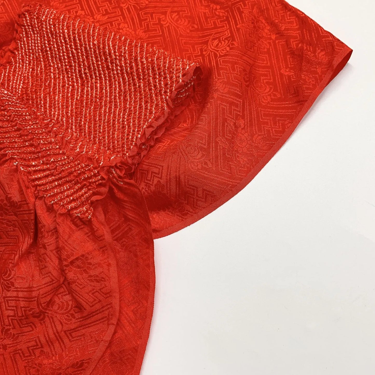 6421# Japanese Kimono Accessory Obiage and Obijime 2-piece Set Silk Shibori