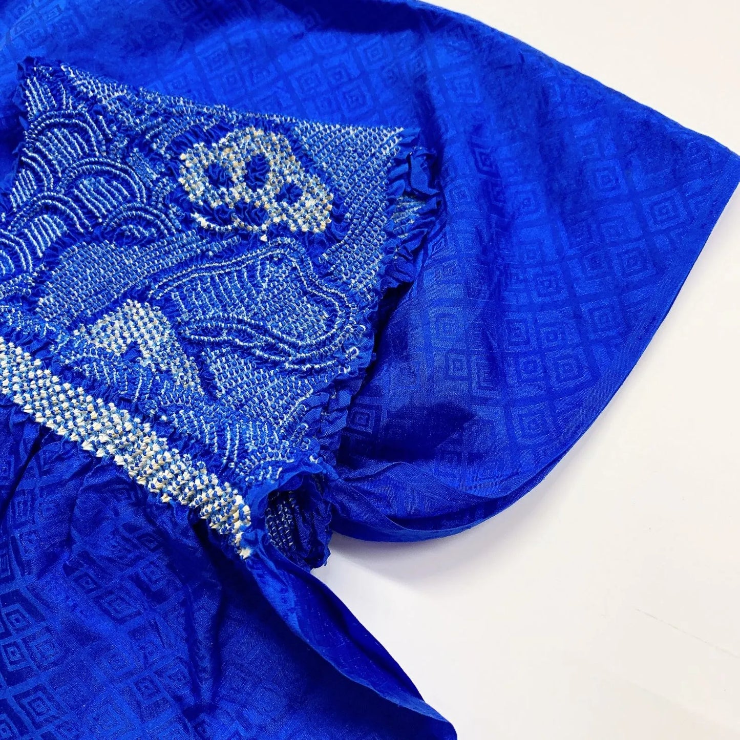 6422# Japanese Kimono Accessory Obiage and Obijime 2-piece Set Silk Shibori