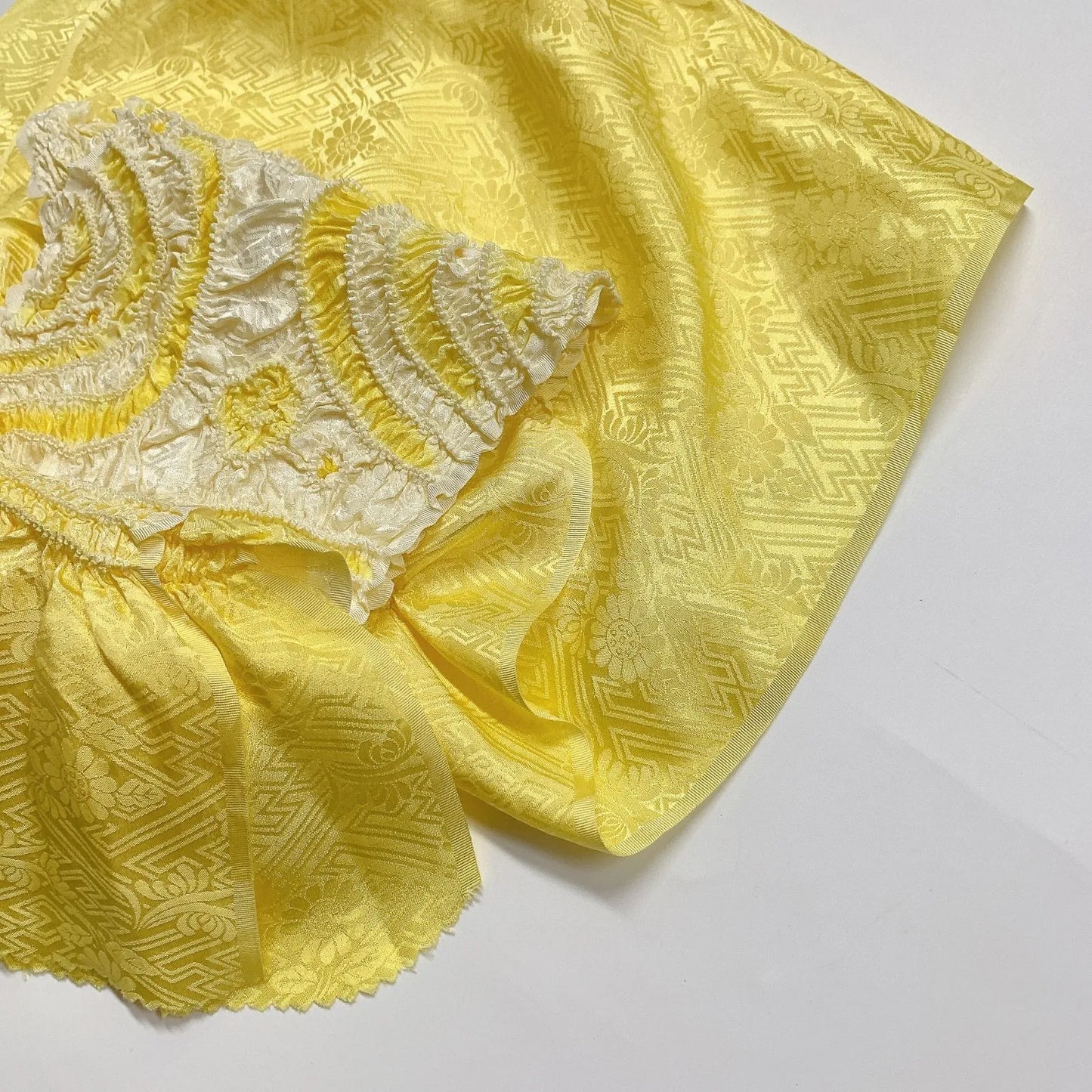 6423# Japanese Kimono Accessory Obiage and Obijime 2-piece Set Silk Shibori