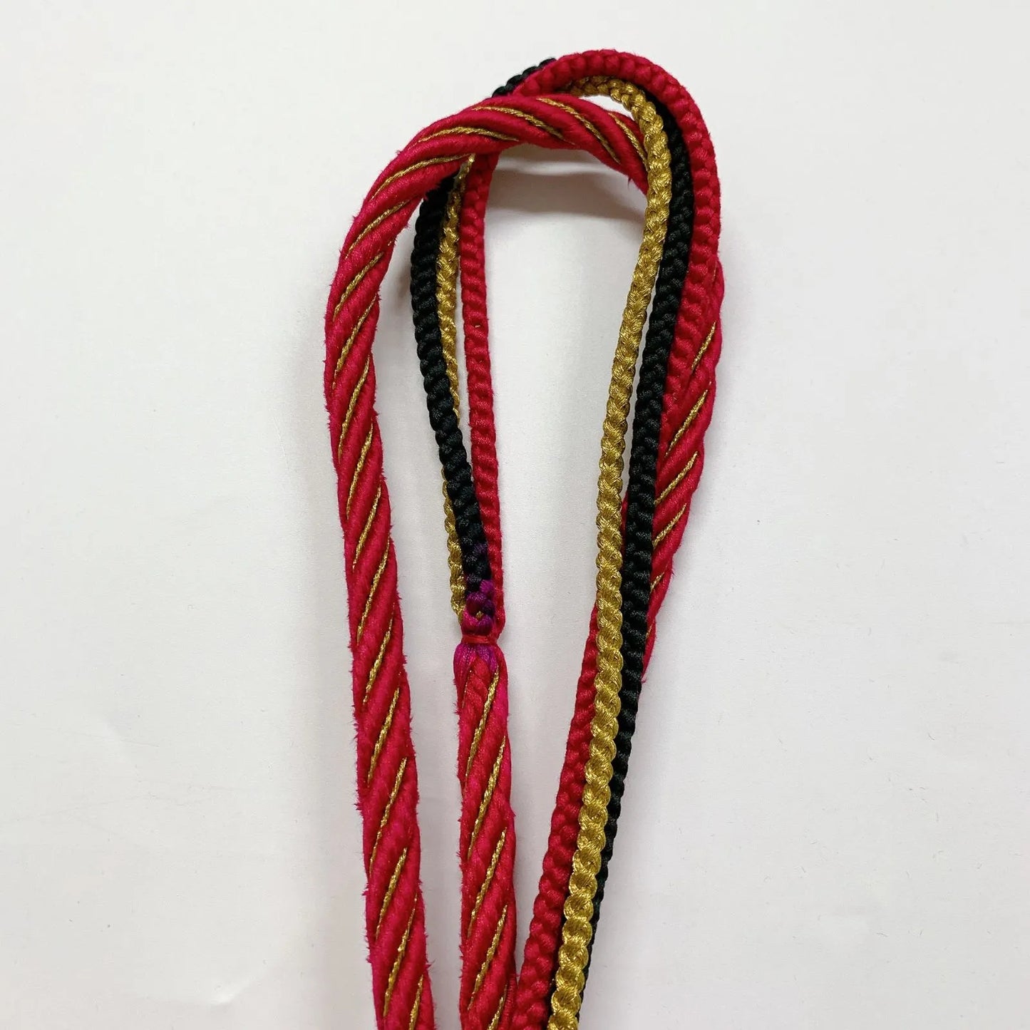 6424# Japanese Kimono Accessory Obiage and Obijime 2-piece Set Silk Shibori