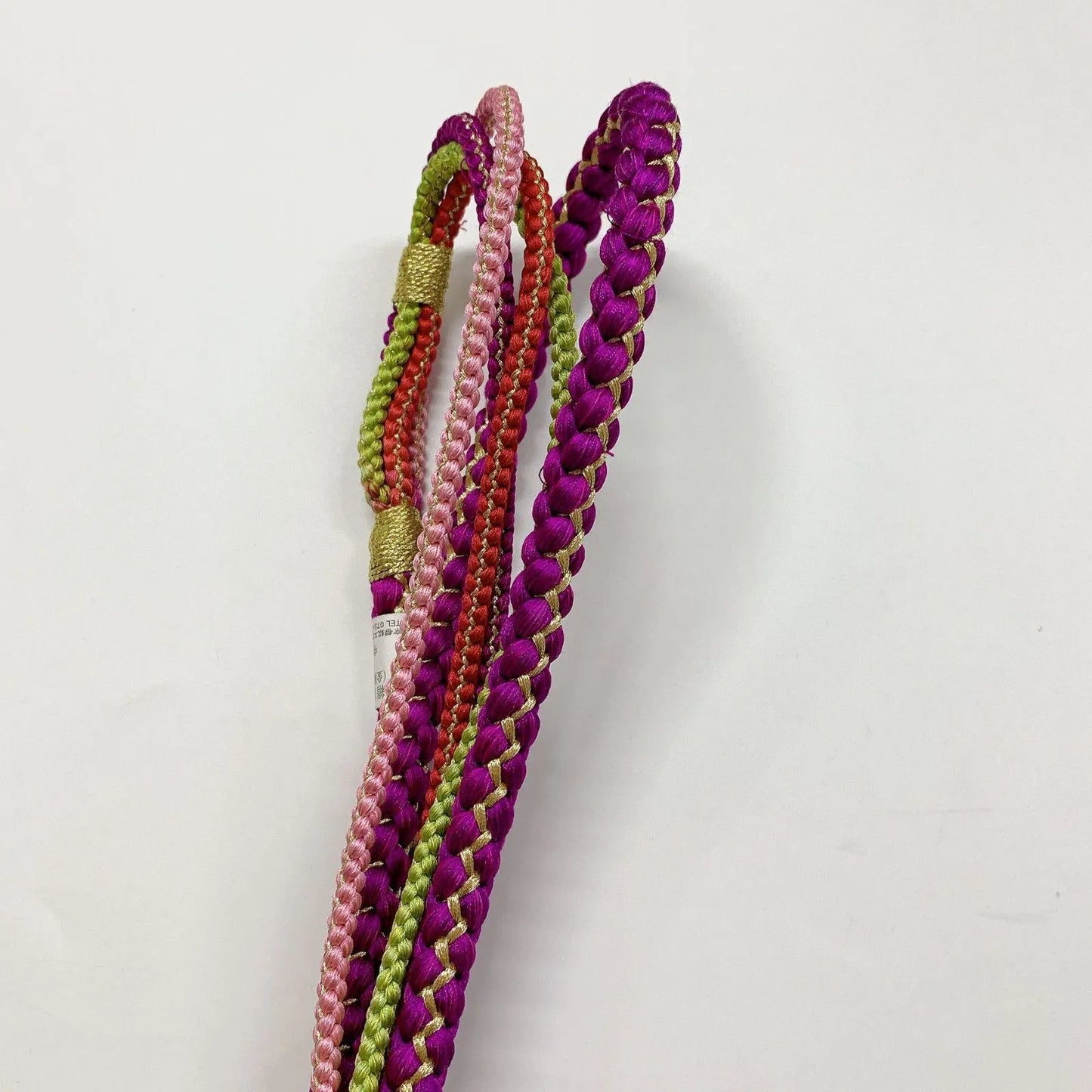 6426# Japanese Kimono Accessory Obiage and Obijime 2-piece Set Silk Shibori