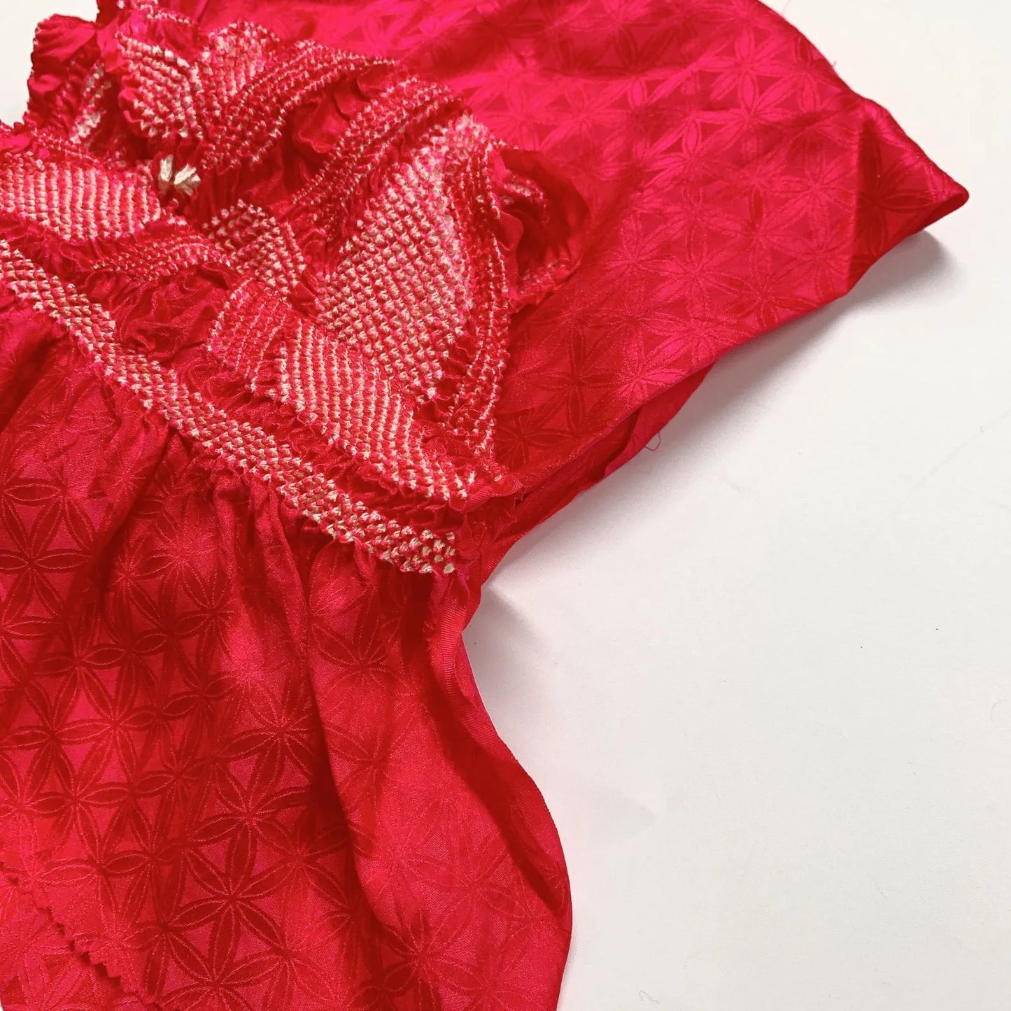 6428# Japanese Kimono Accessory Obiage and Obijime 2-piece Set Silk Shibori