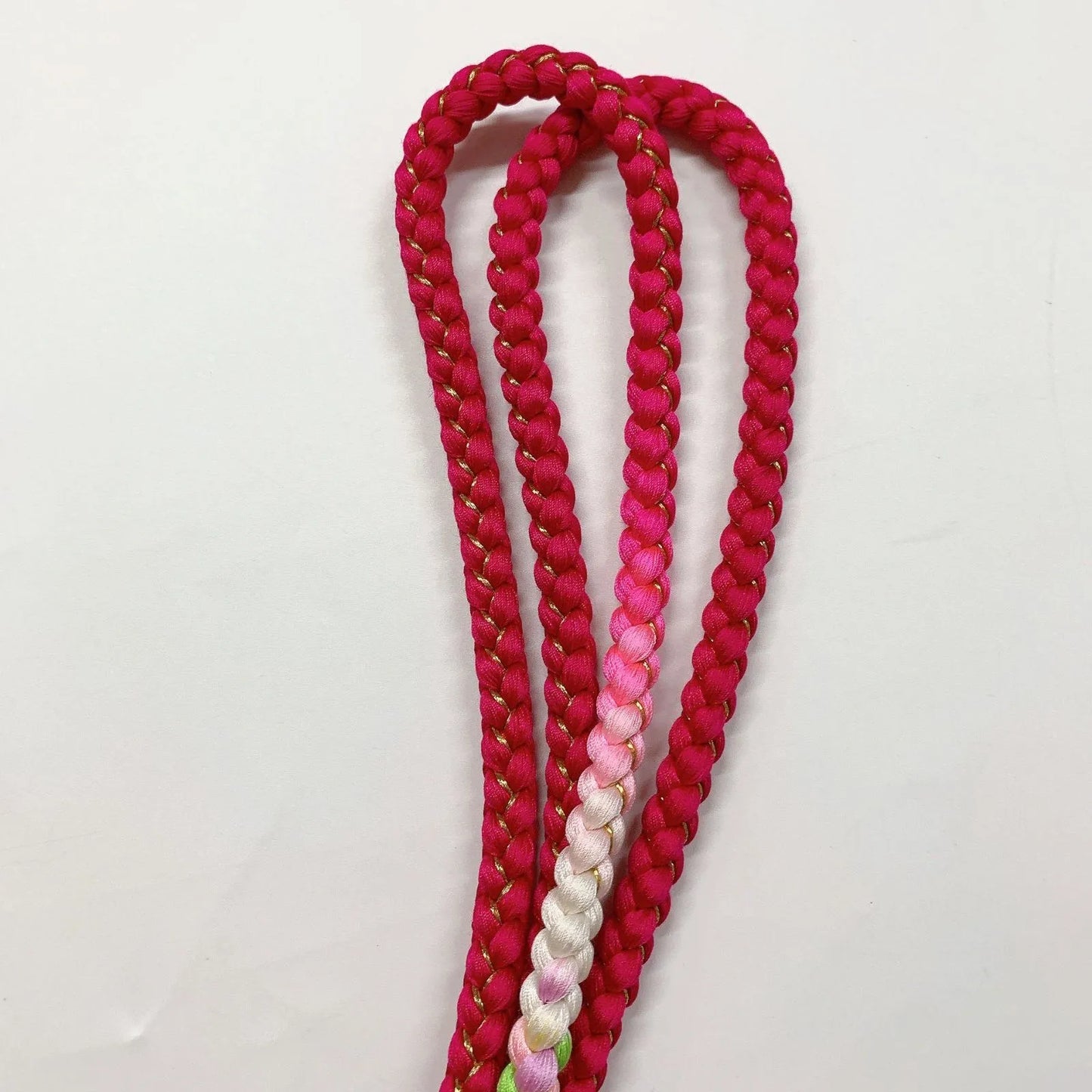 6428# Japanese Kimono Accessory Obiage and Obijime 2-piece Set Silk Shibori