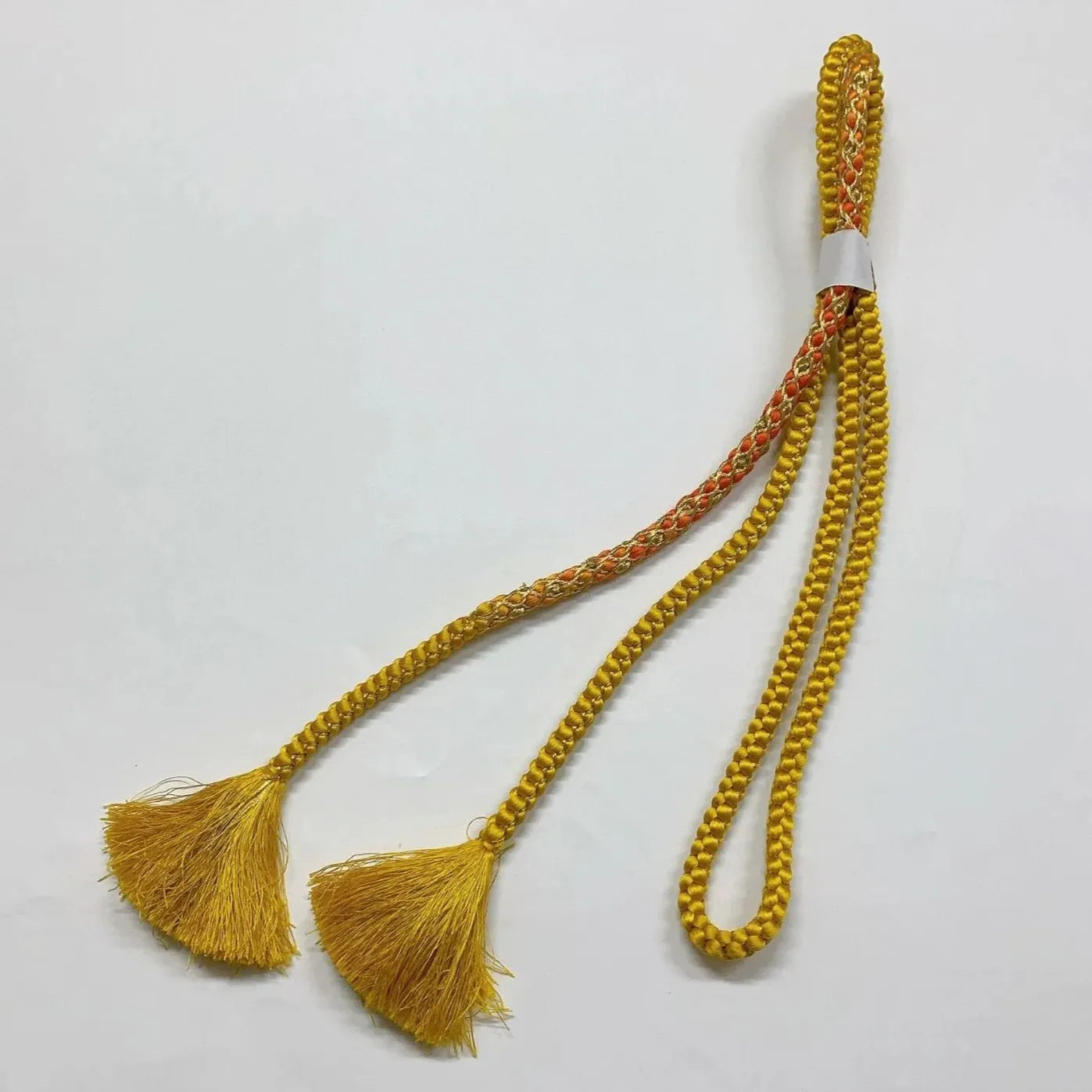 6415# Japanese Kimono Accessory Obiage and Obijime 2-piece Set Silk Shibori