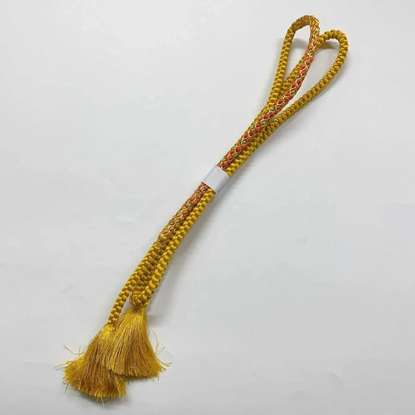 6415# Japanese Kimono Accessory Obiage and Obijime 2-piece Set Silk Shibori