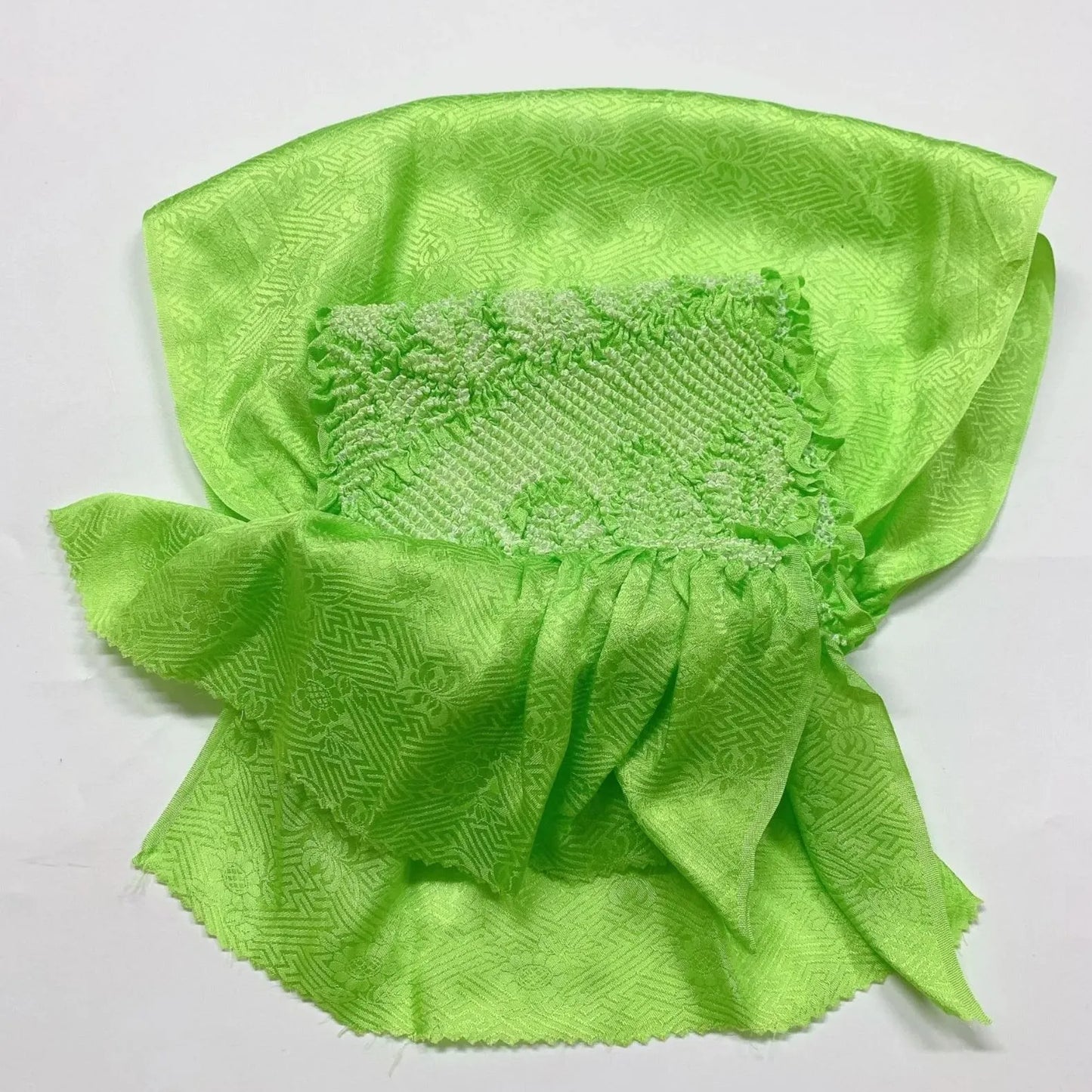 6416# Japanese Kimono Accessory Obiage and Obijime 2-piece Set Silk Shibori