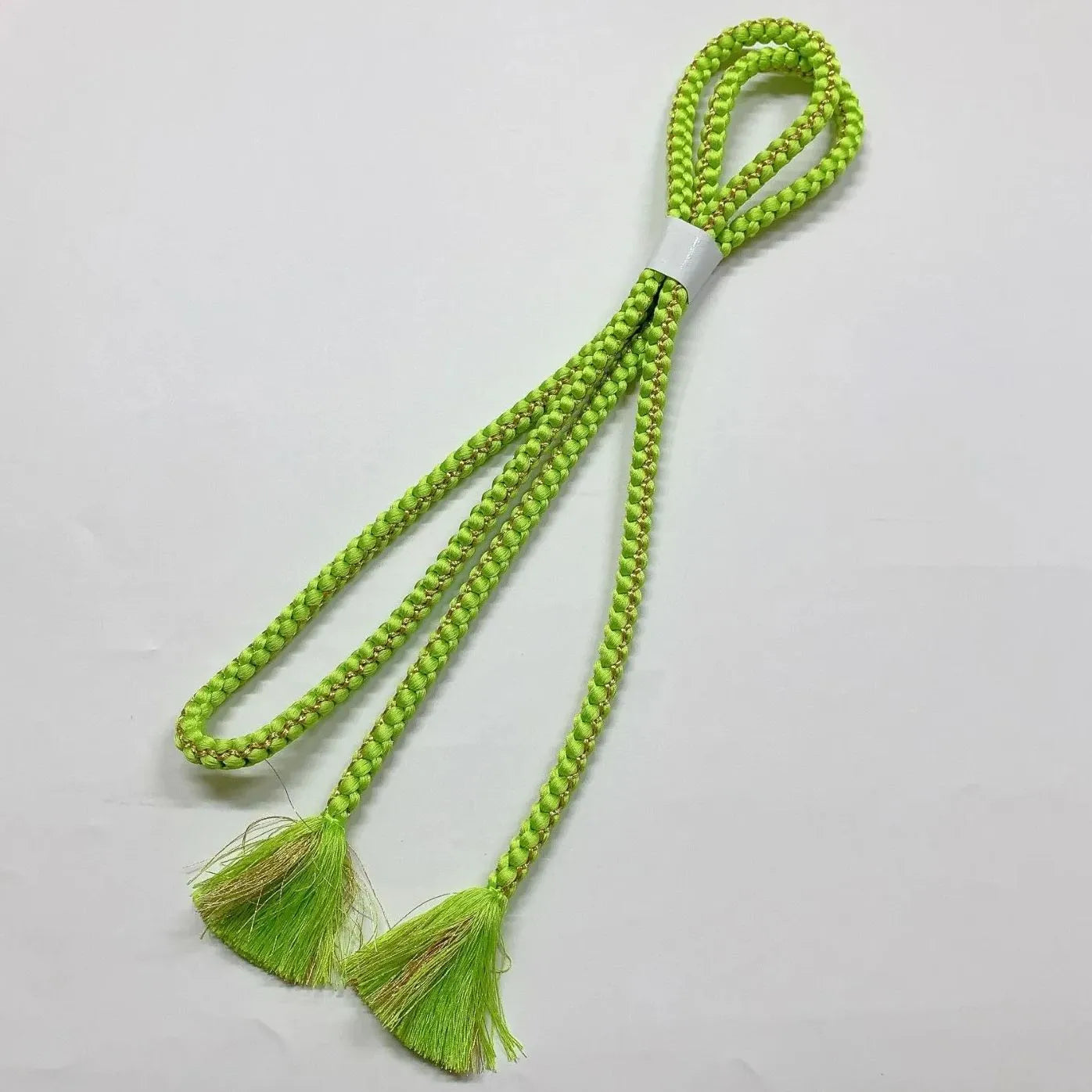 6416# Japanese Kimono Accessory Obiage and Obijime 2-piece Set Silk Shibori