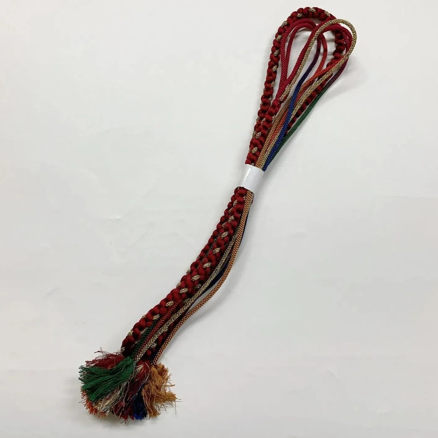 6418# Japanese Kimono Accessory Obiage and Obijime 2-piece Set Silk Shibori