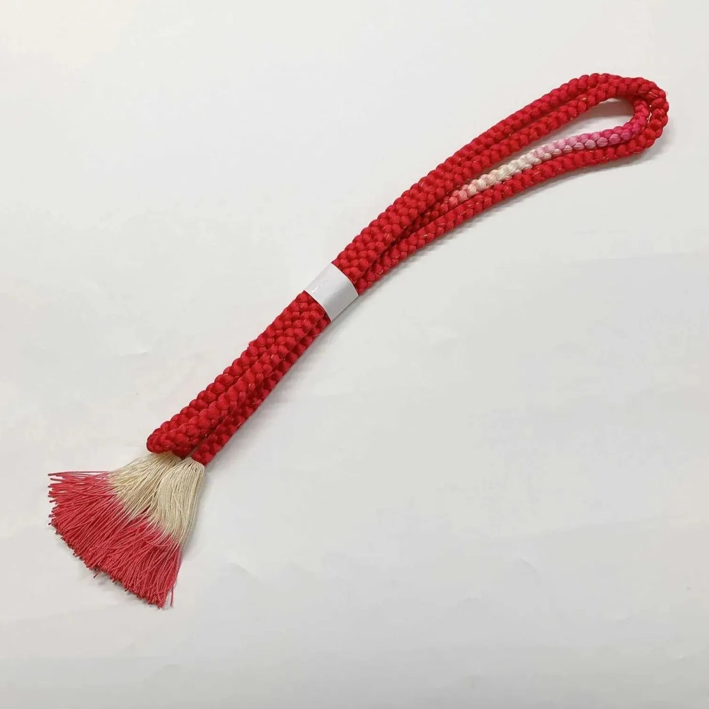 6419# Japanese Kimono Accessory Obiage and Obijime 2-piece Set Silk Shibori