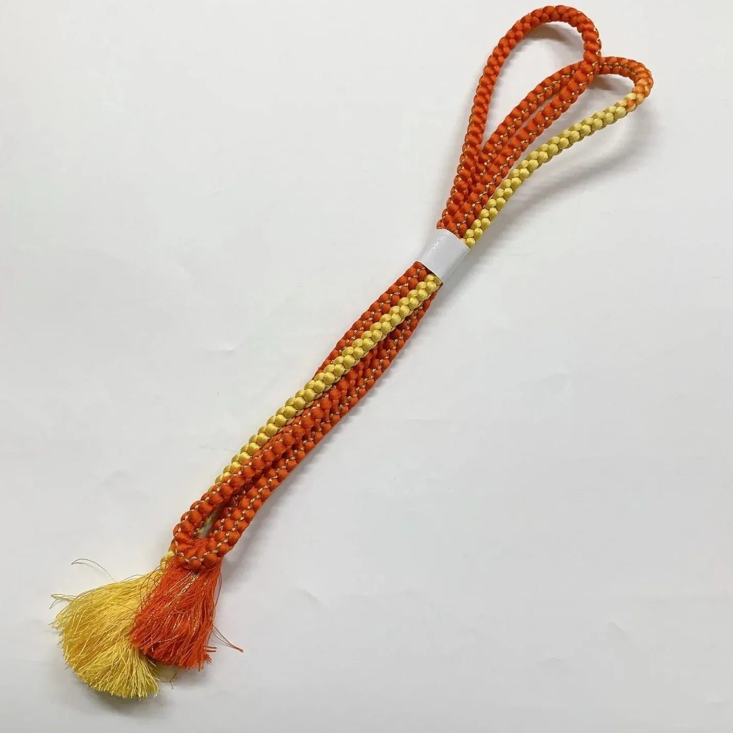 6420# Japanese Kimono Accessory Obiage and Obijime 2-piece Set Silk Shibori