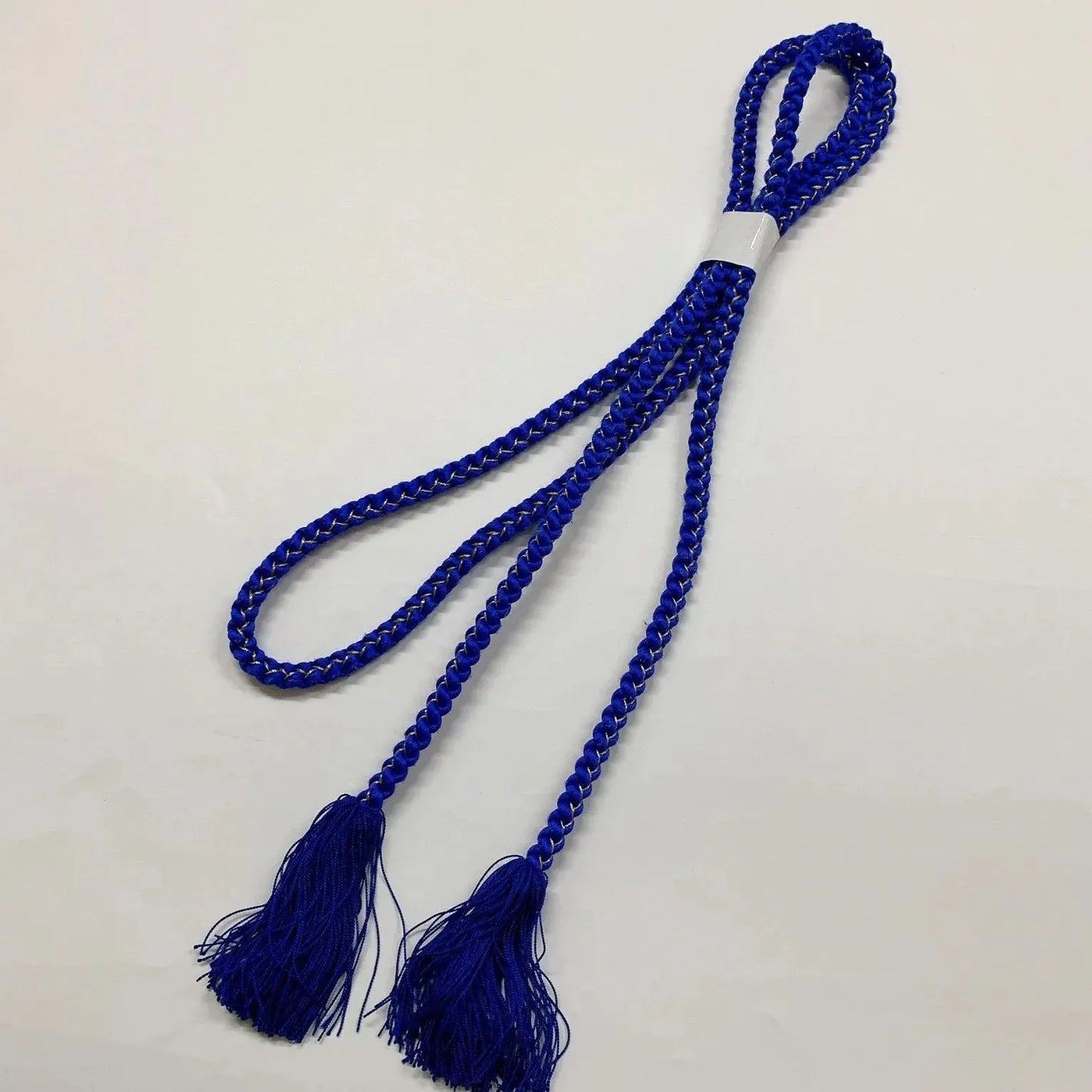 6422# Japanese Kimono Accessory Obiage and Obijime 2-piece Set Silk Shibori