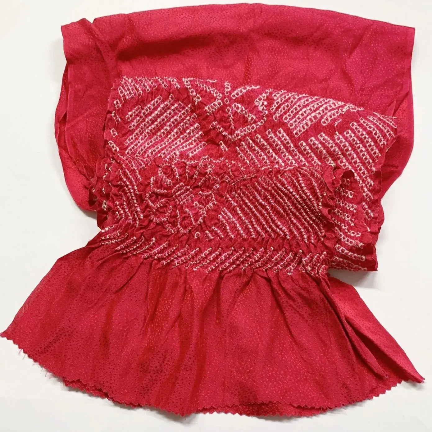 6424# Japanese Kimono Accessory Obiage and Obijime 2-piece Set Silk Shibori