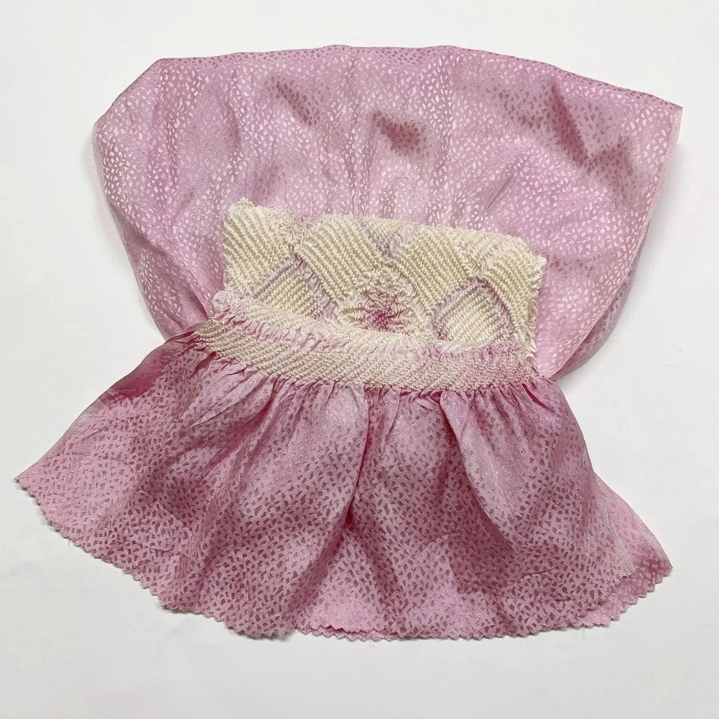 6426# Japanese Kimono Accessory Obiage and Obijime 2-piece Set Silk Shibori