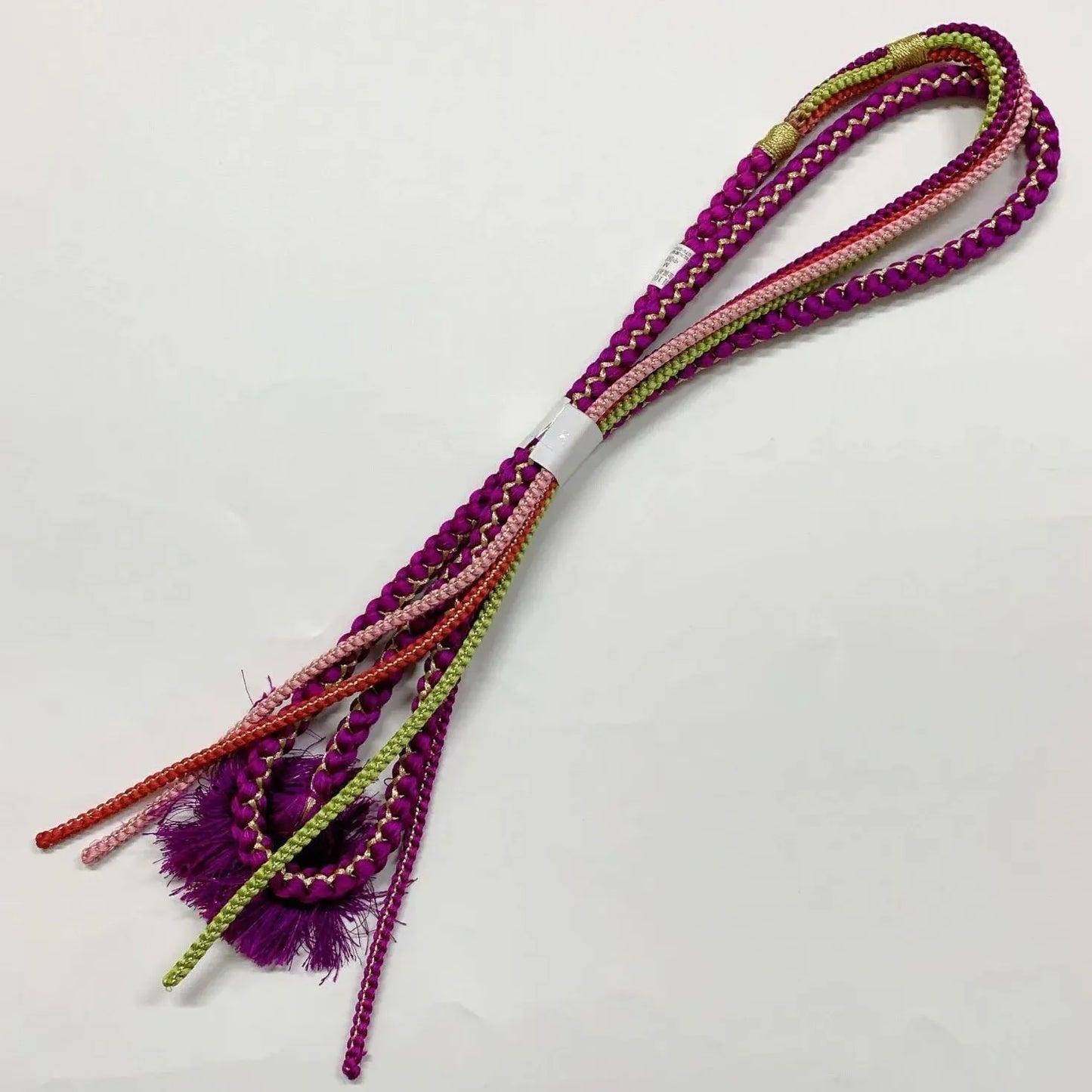 6426# Japanese Kimono Accessory Obiage and Obijime 2-piece Set Silk Shibori