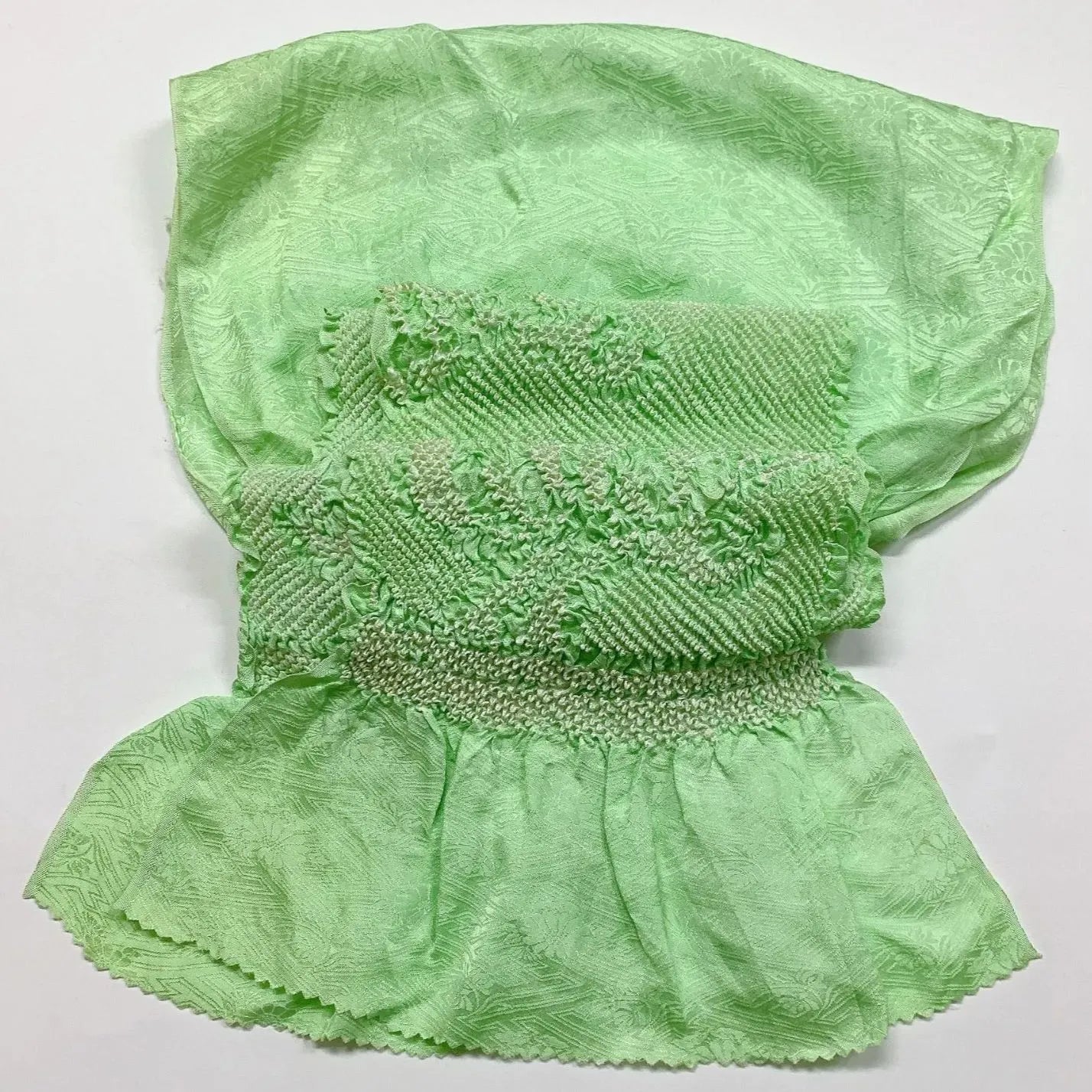 6429# Japanese Kimono Accessory Obiage and Obijime 2-piece Set Silk Shibori