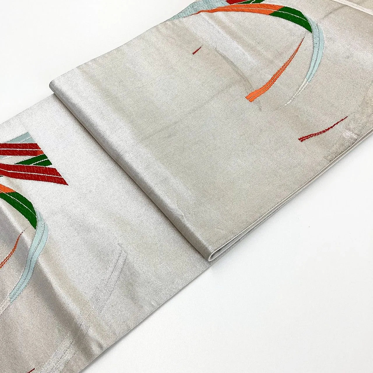 6184# Japanese Vintage Fukuro Obi Belt Kimono Fabric Silk Traditional Embroidery