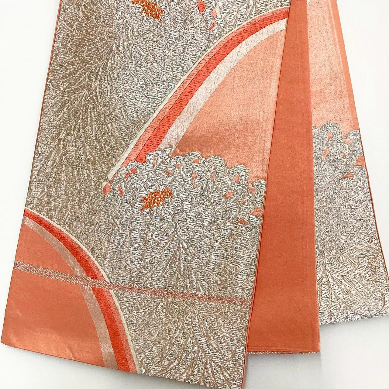 6185# Japanese Vintage Fukuro Obi Belt Kimono Fabric Silk Traditional