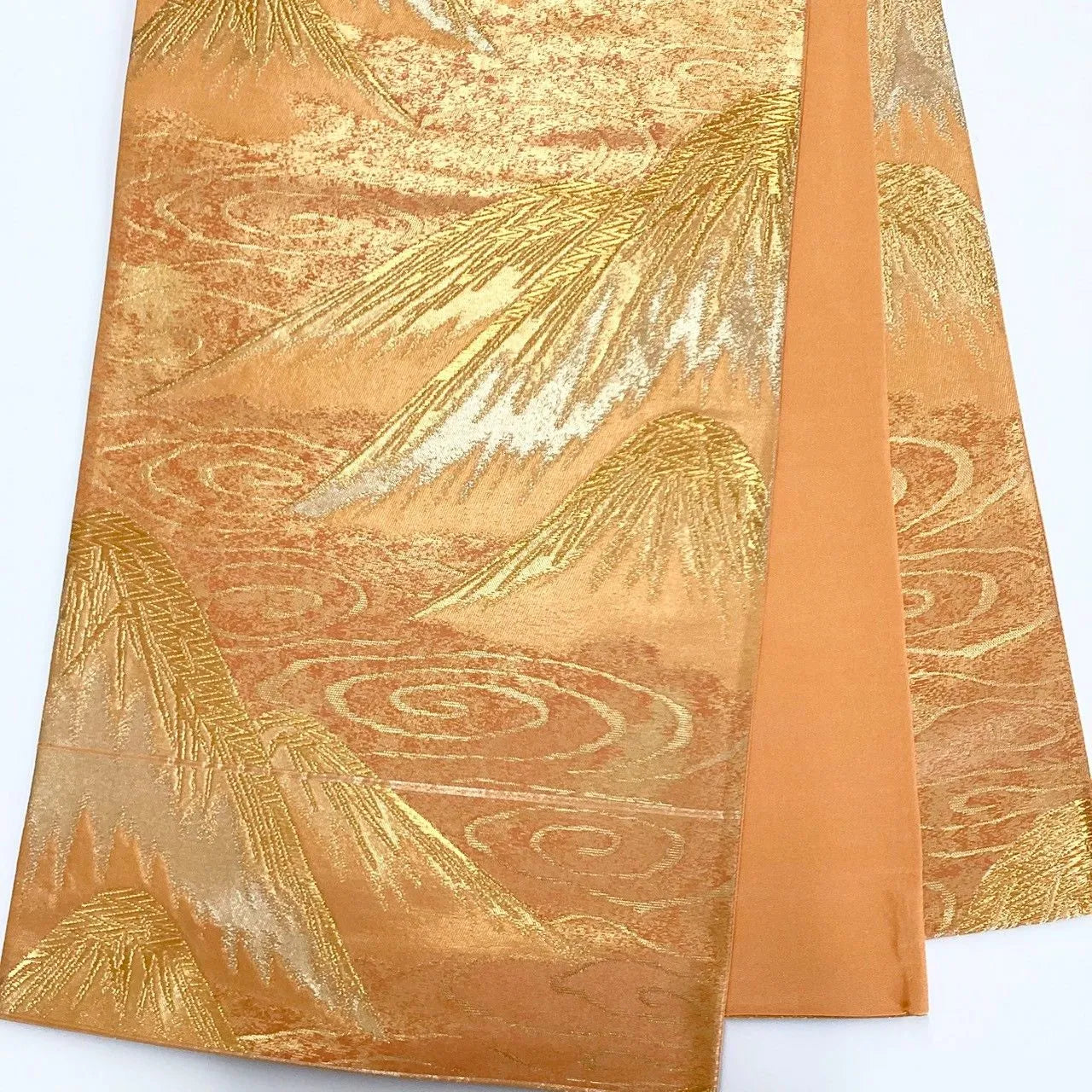6192# Japanese Vintage Fukuro Obi Belt Kimono Fabric Silk Traditional