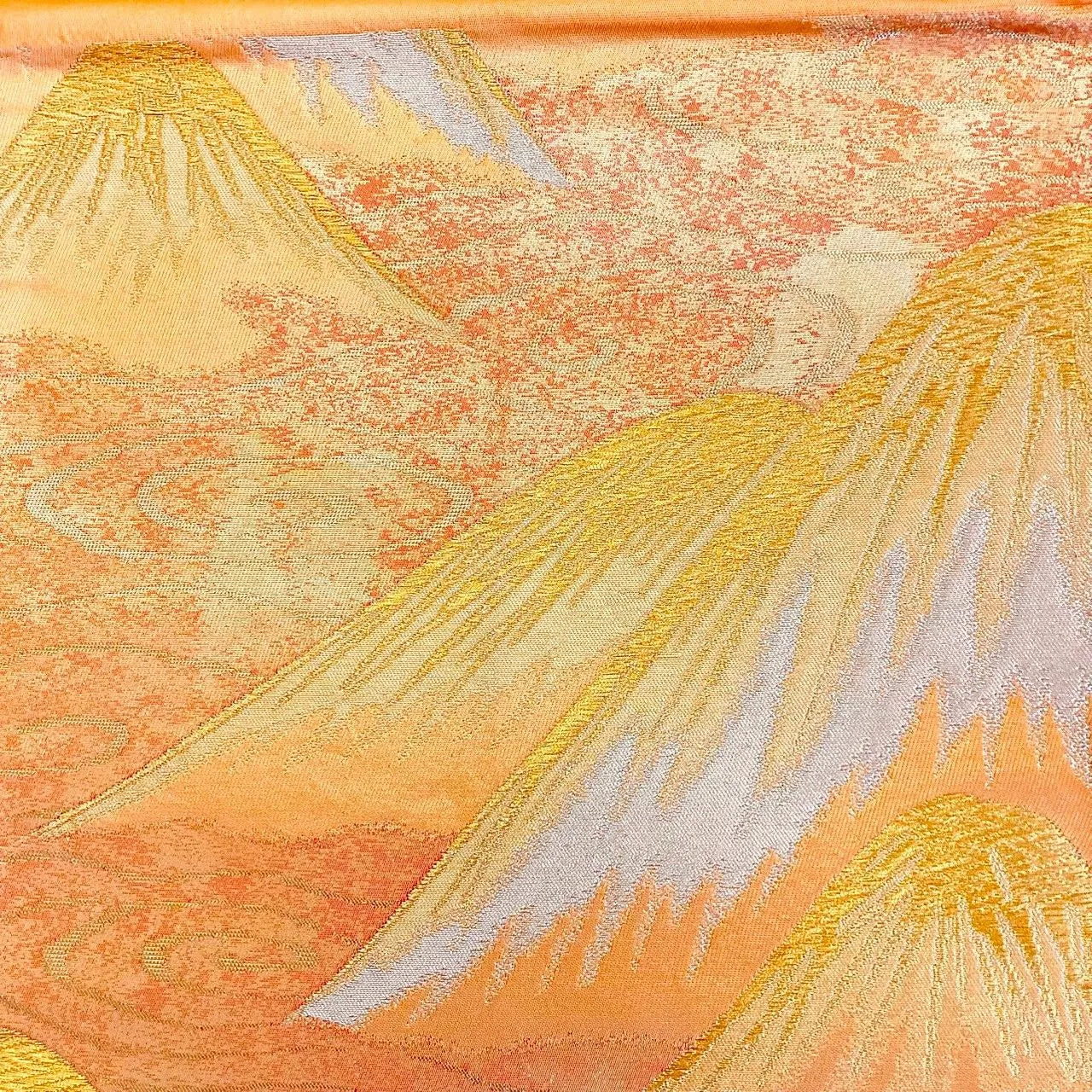 6192# Japanese Vintage Fukuro Obi Belt Kimono Fabric Silk Traditional