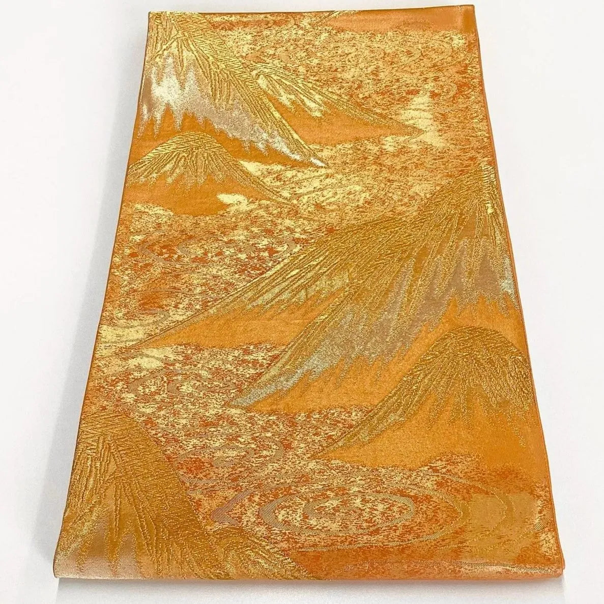 6192# Japanese Vintage Fukuro Obi Belt Kimono Fabric Silk Traditional