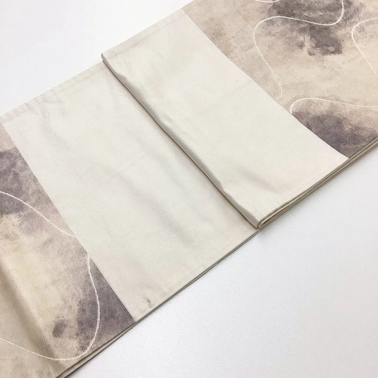 6218# Japanese Vintage Fukuro Obi Belt Kimono Fabric Silk Traditional 　