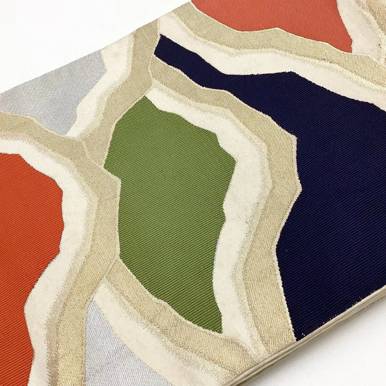 6219# Japanese Vintage Fukuro Obi Belt Kimono Fabric Silk Traditional