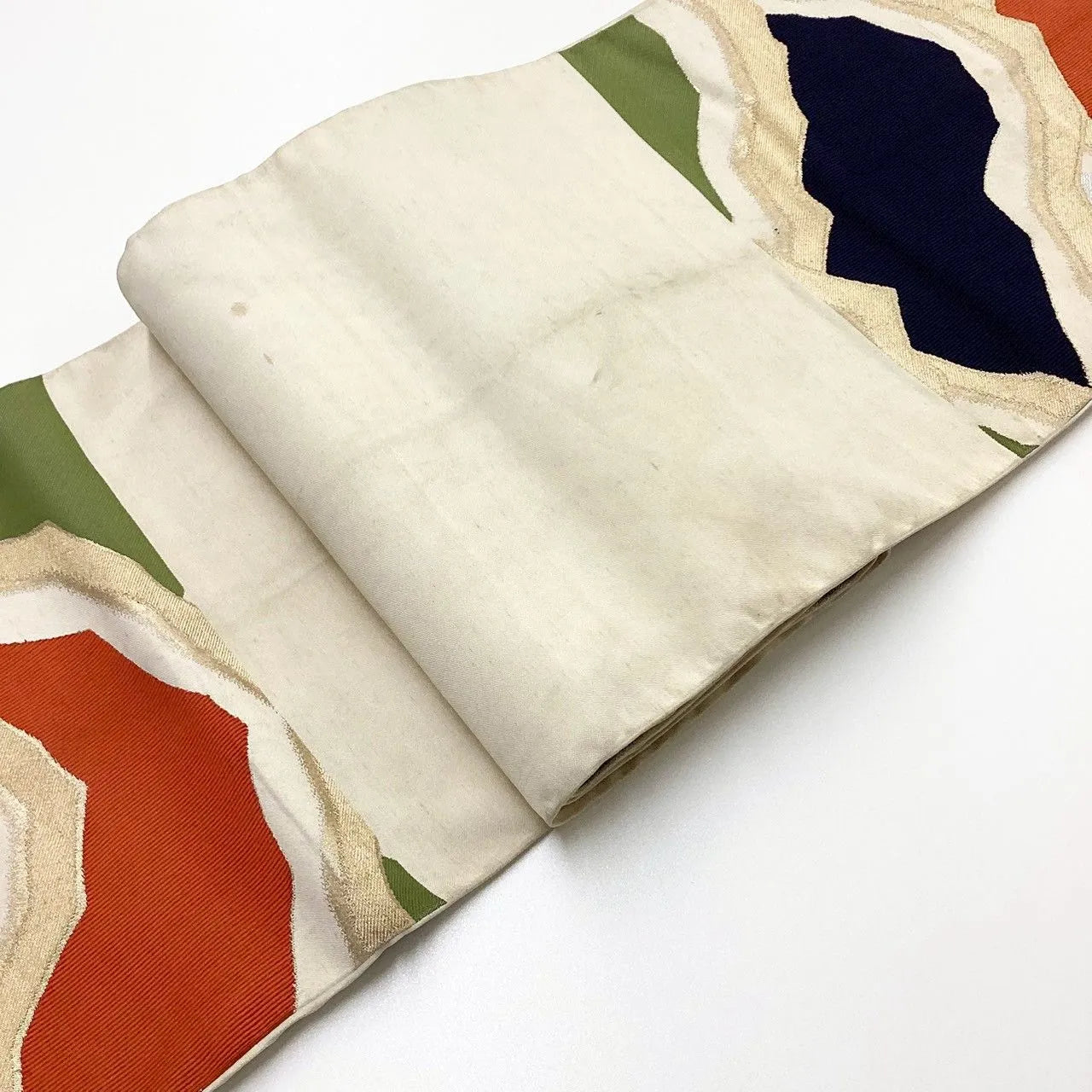 6219# Japanese Vintage Fukuro Obi Belt Kimono Fabric Silk Traditional