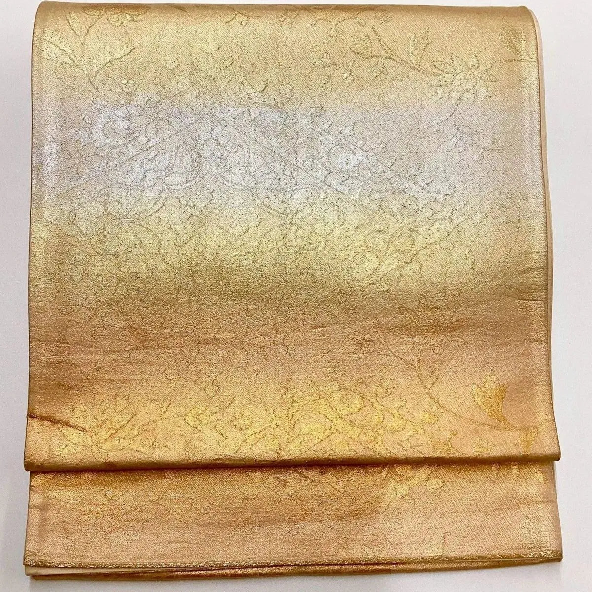 6215# Japanese Vintage Fukuro Obi Belt Kimono Fabric Silk Traditional