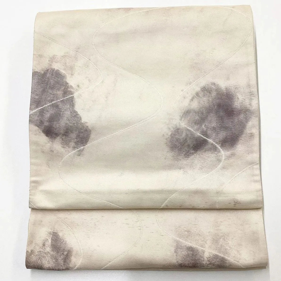 6218# Japanese Vintage Fukuro Obi Belt Kimono Fabric Silk Traditional 　