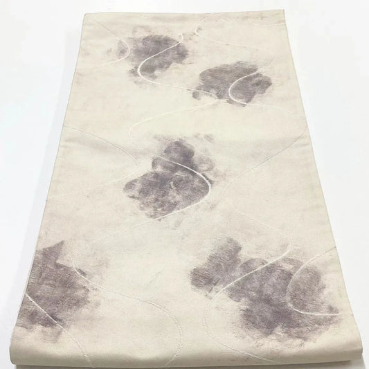 6218# Japanese Vintage Fukuro Obi Belt Kimono Fabric Silk Traditional 　