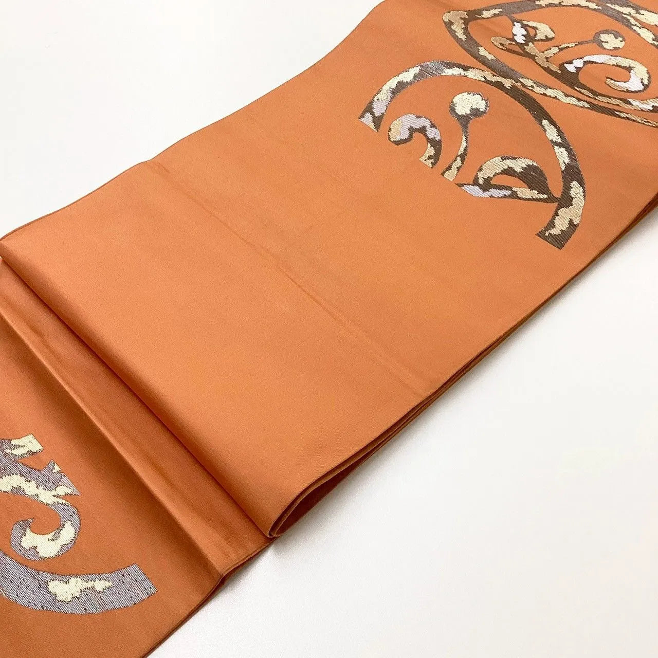 6221# Japanese Vintage Fukuro Obi Belt Kimono Fabric Silk Traditional