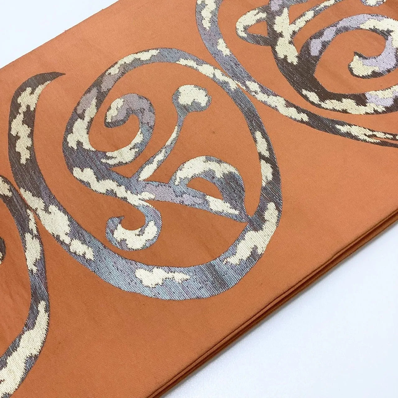 6221# Japanese Vintage Fukuro Obi Belt Kimono Fabric Silk Traditional