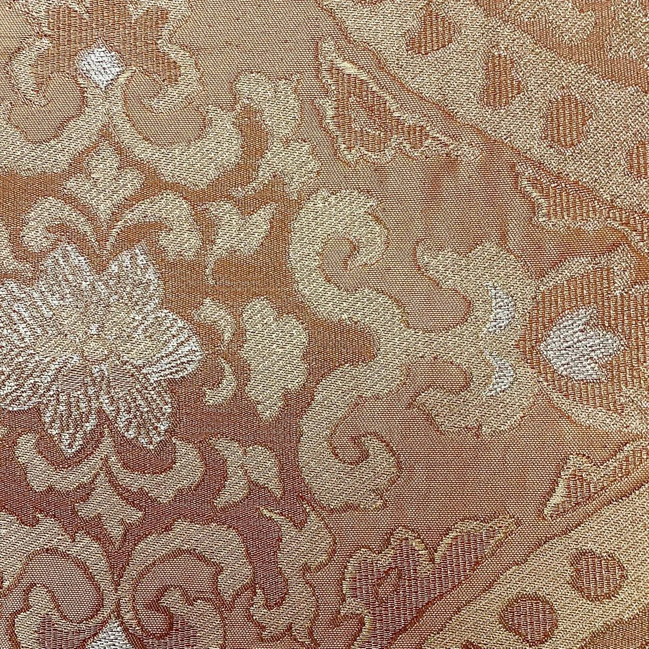 6224# Japanese Vintage Fukuro Obi Belt Kimono Fabric Silk Traditional