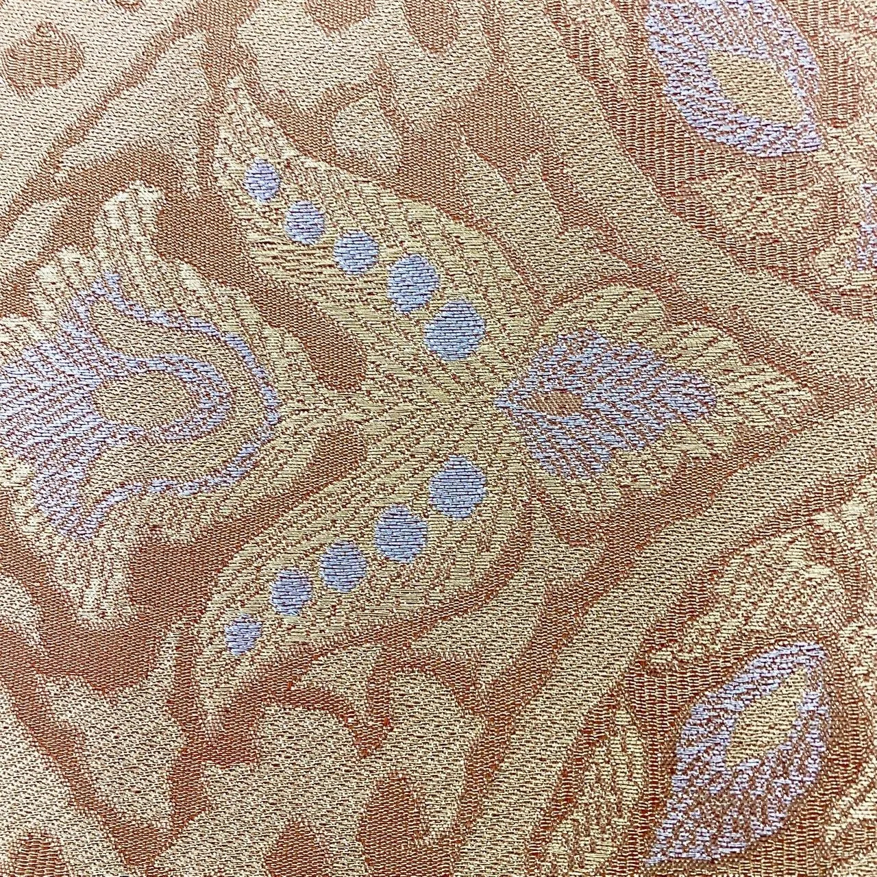 6224# Japanese Vintage Fukuro Obi Belt Kimono Fabric Silk Traditional