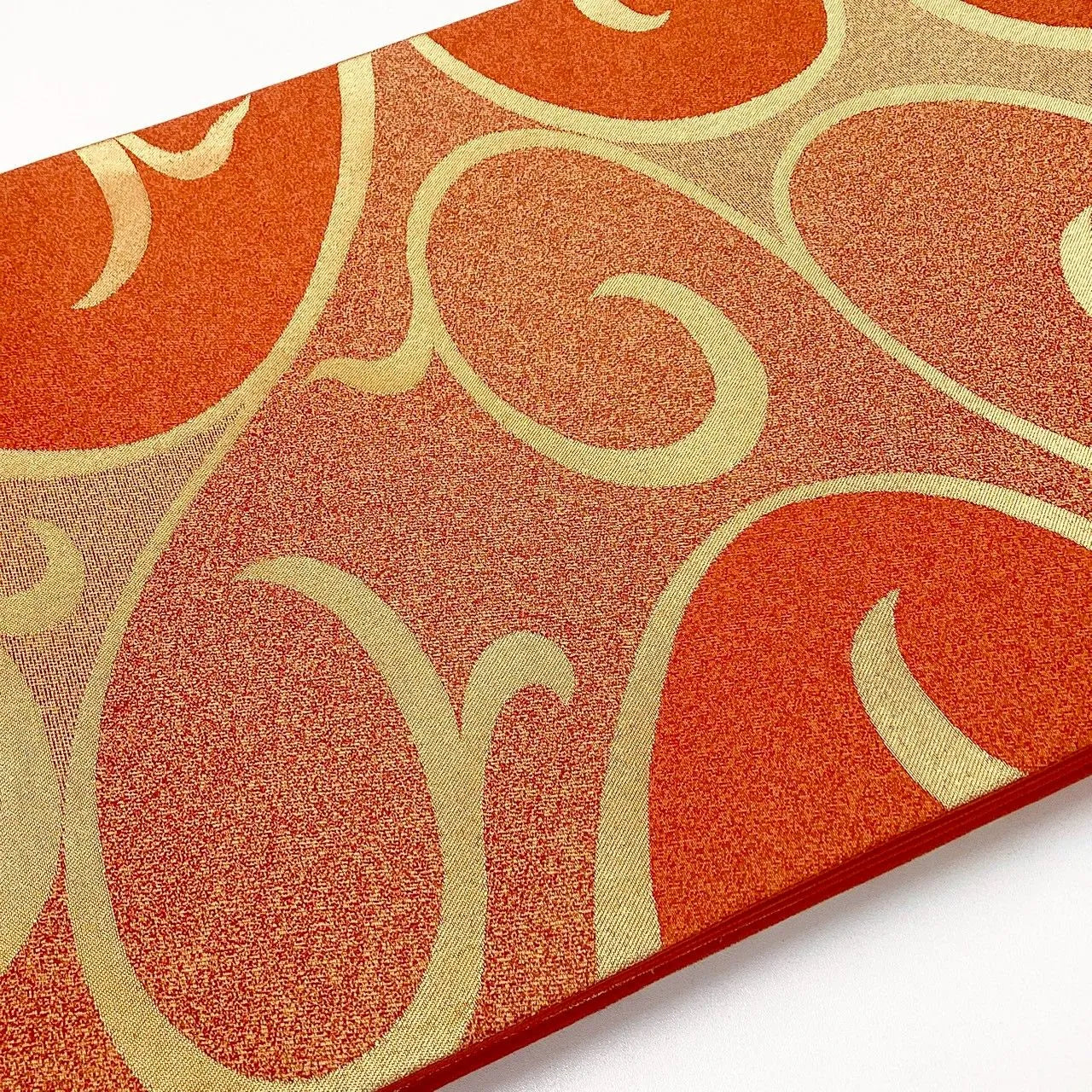 6228# Japanese Vintage Fukuro Obi Belt Kimono Fabric Silk Traditional