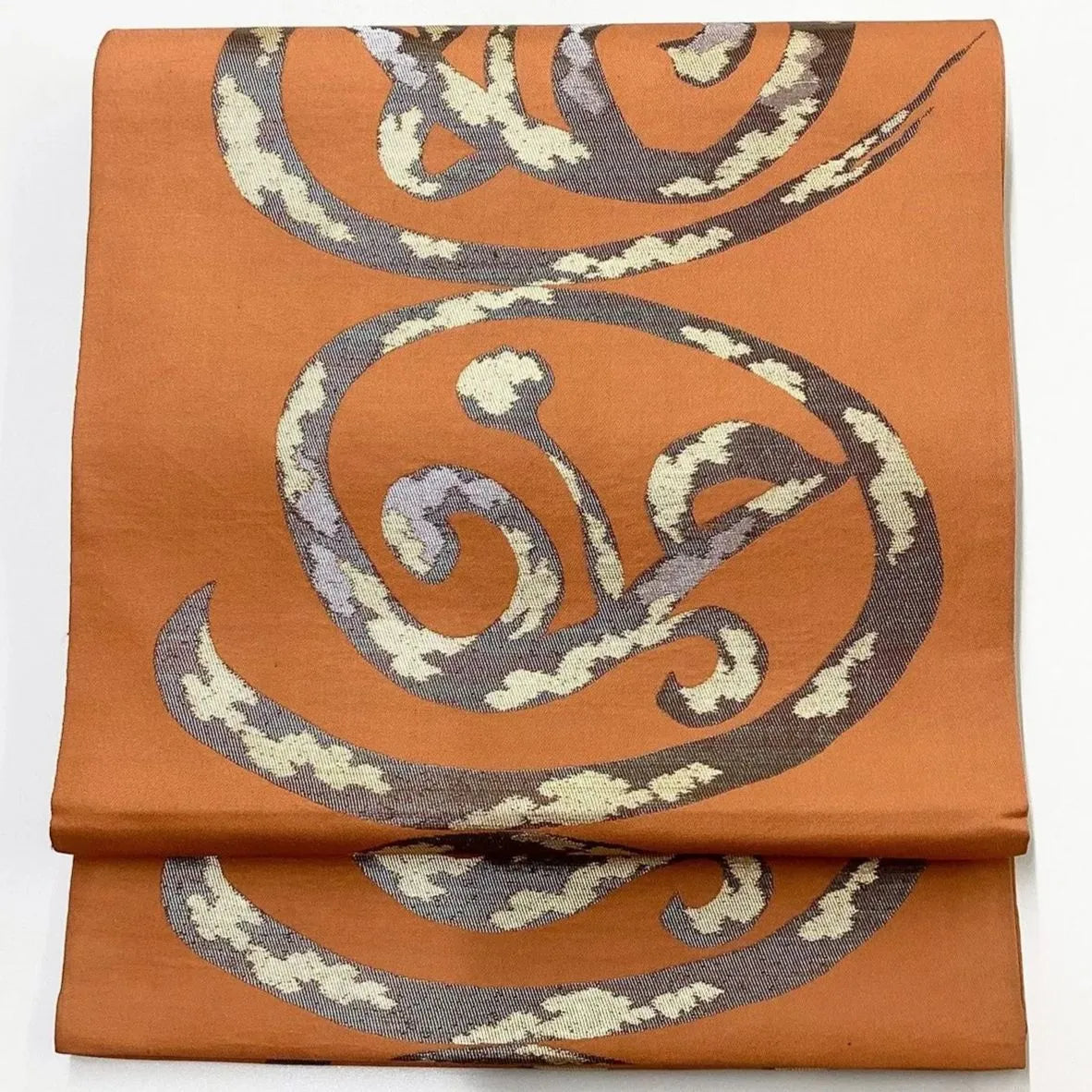 6221# Japanese Vintage Fukuro Obi Belt Kimono Fabric Silk Traditional