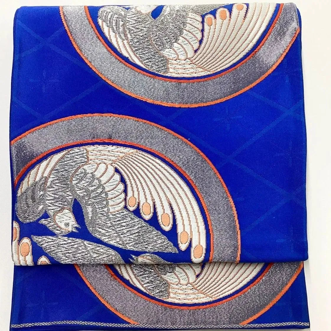 6225# Japanese Vintage Fukuro Obi Belt Kimono Fabric Silk Traditional