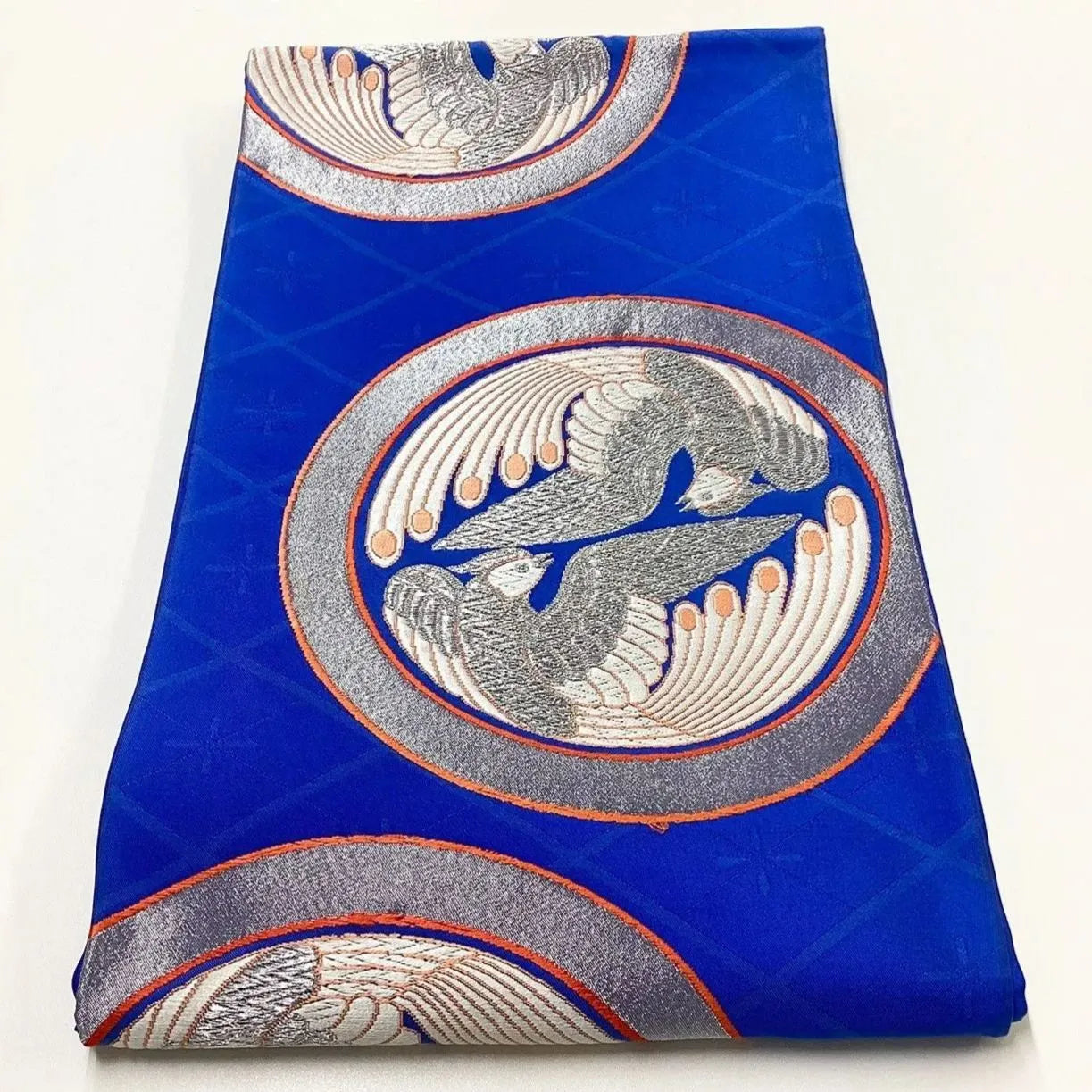 6225# Japanese Vintage Fukuro Obi Belt Kimono Fabric Silk Traditional